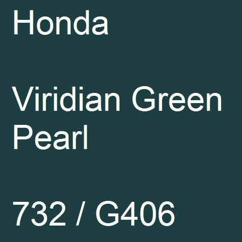 Honda, Viridian Green Pearl, 732 / G406.